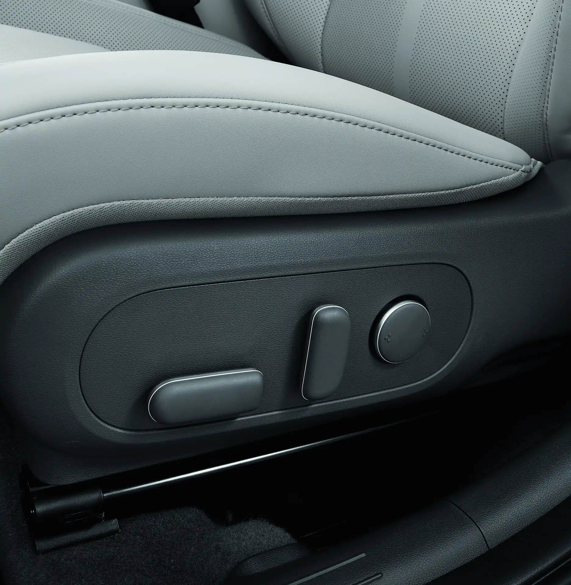 Powered driver seat with lumbar support